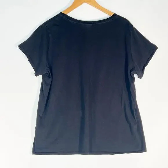 AC/DC Black T-shirt Graphic Tee Shirt Women - Picture 5 of 8